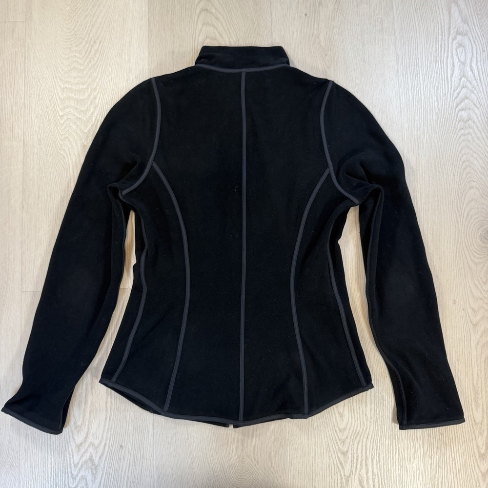 Frauenschuh Women's M Wool Blend Full Zip Alpine Jacket Black Slim Fit
